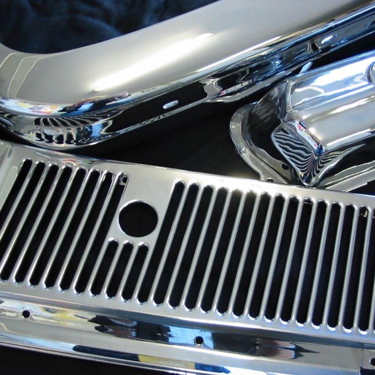 Chrome motorcycle and car parts a class metal finishers