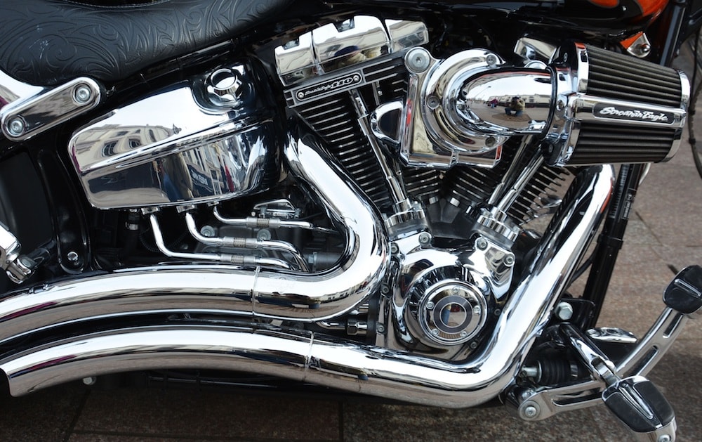 Custom chrome harley deals parts